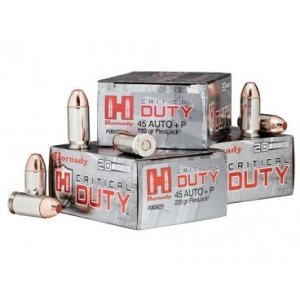 Hornady Critical Duty .45Auto+P, 220GR, FlexLoc