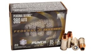 Federal Personal Defense .380Auto 85GR, Punch JHP 