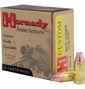 Hornady Custom 9 Luger, 124GR, JHP/XTP !