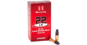 - Hornady, Varmint Express, 22 LR, 40 GR, LRN