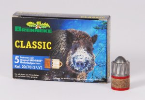 - Brenneke Classic* 20/*70, 24g